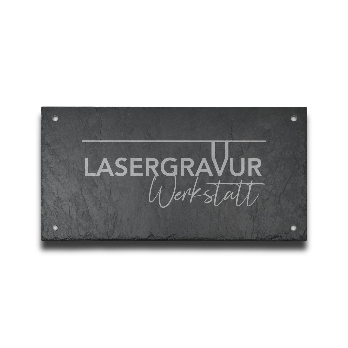 Schild 40x20 cm Querformat