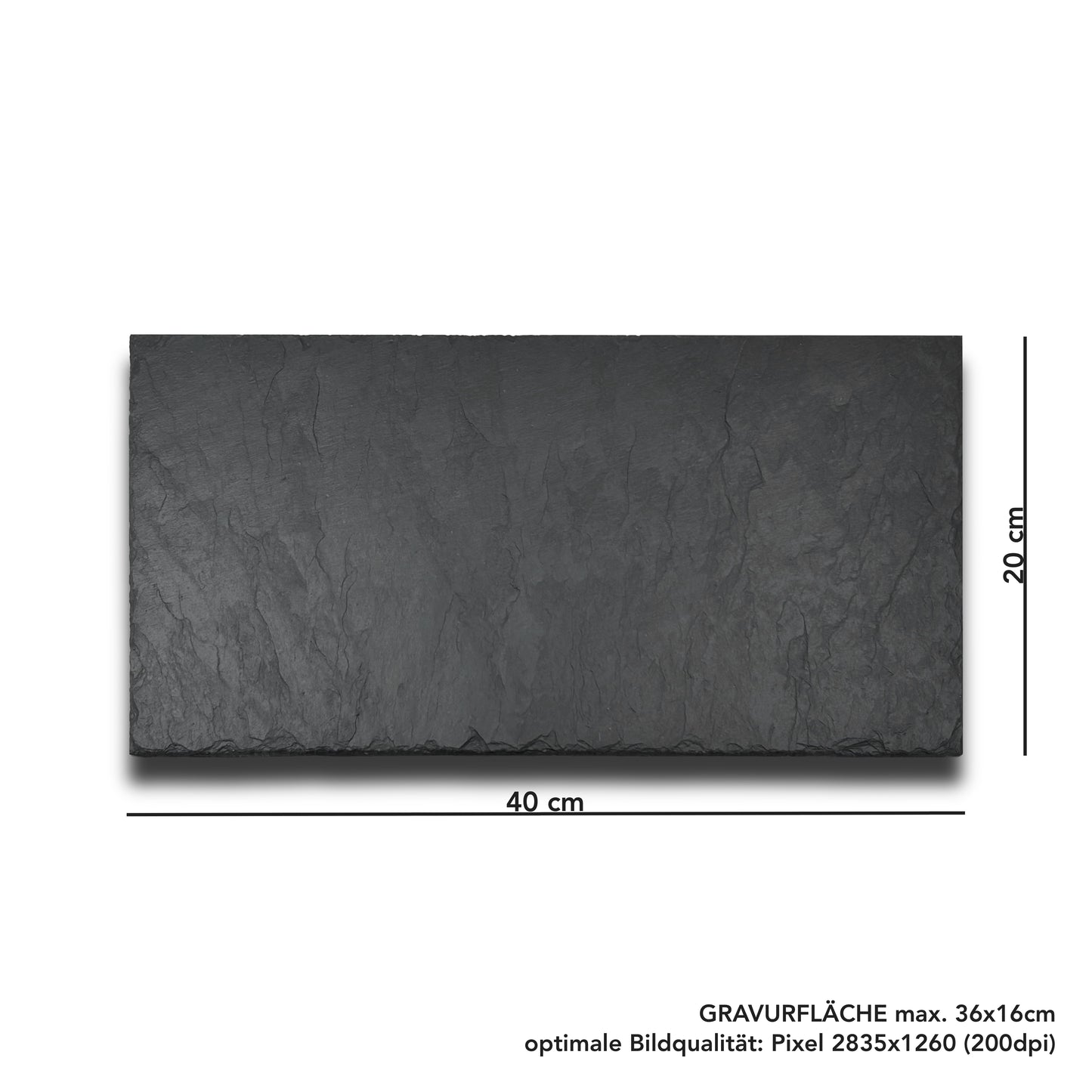 Schild 40x20 cm Querformat