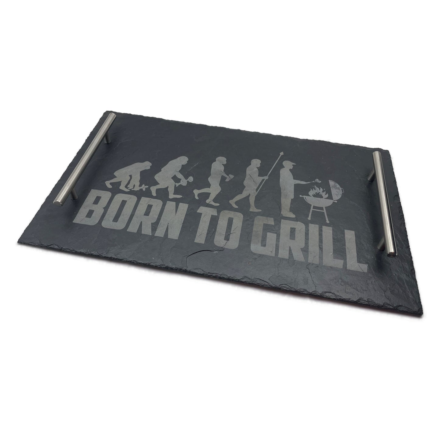 Servierplatte "Born To Grill" 50x30cm