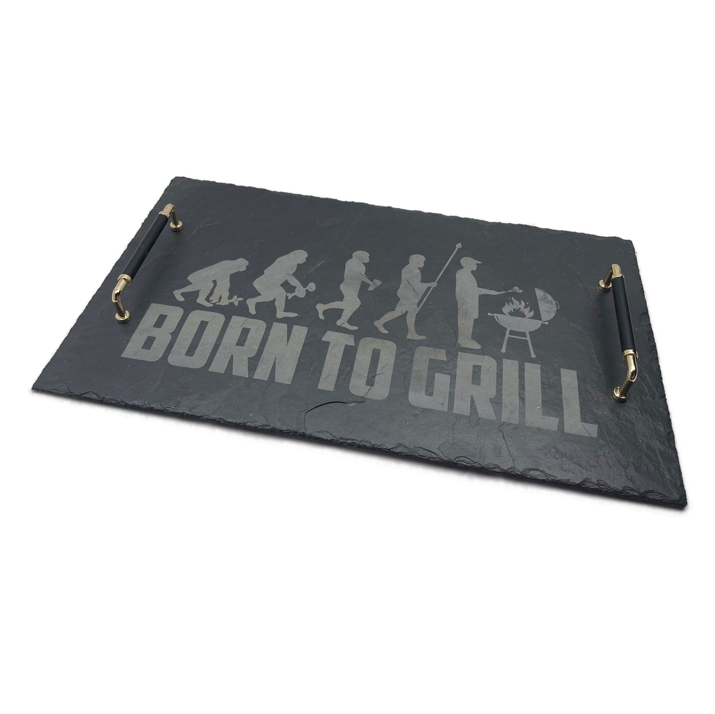 Servierplatte "Born To Grill" 50x30cm
