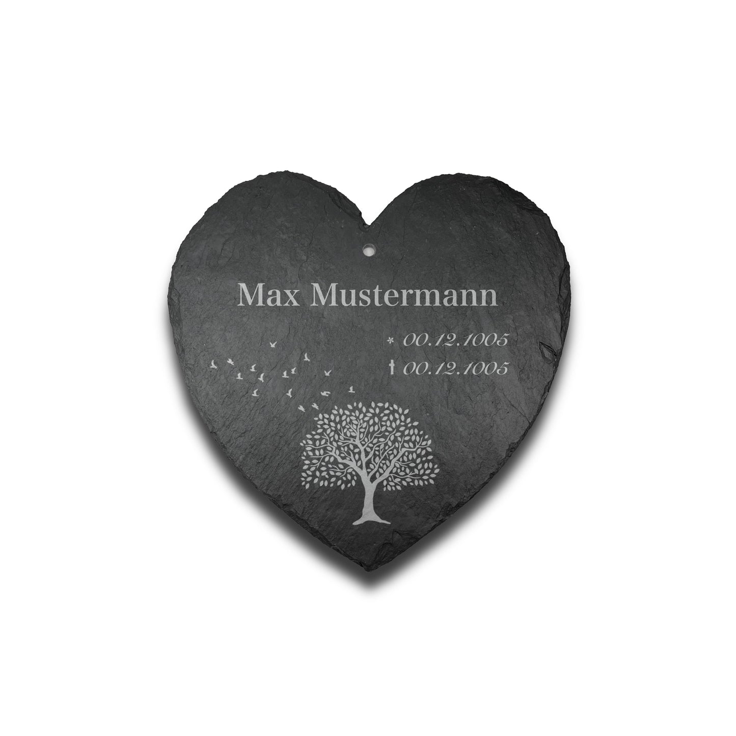 Schieferherz 28cm Grabschmuck