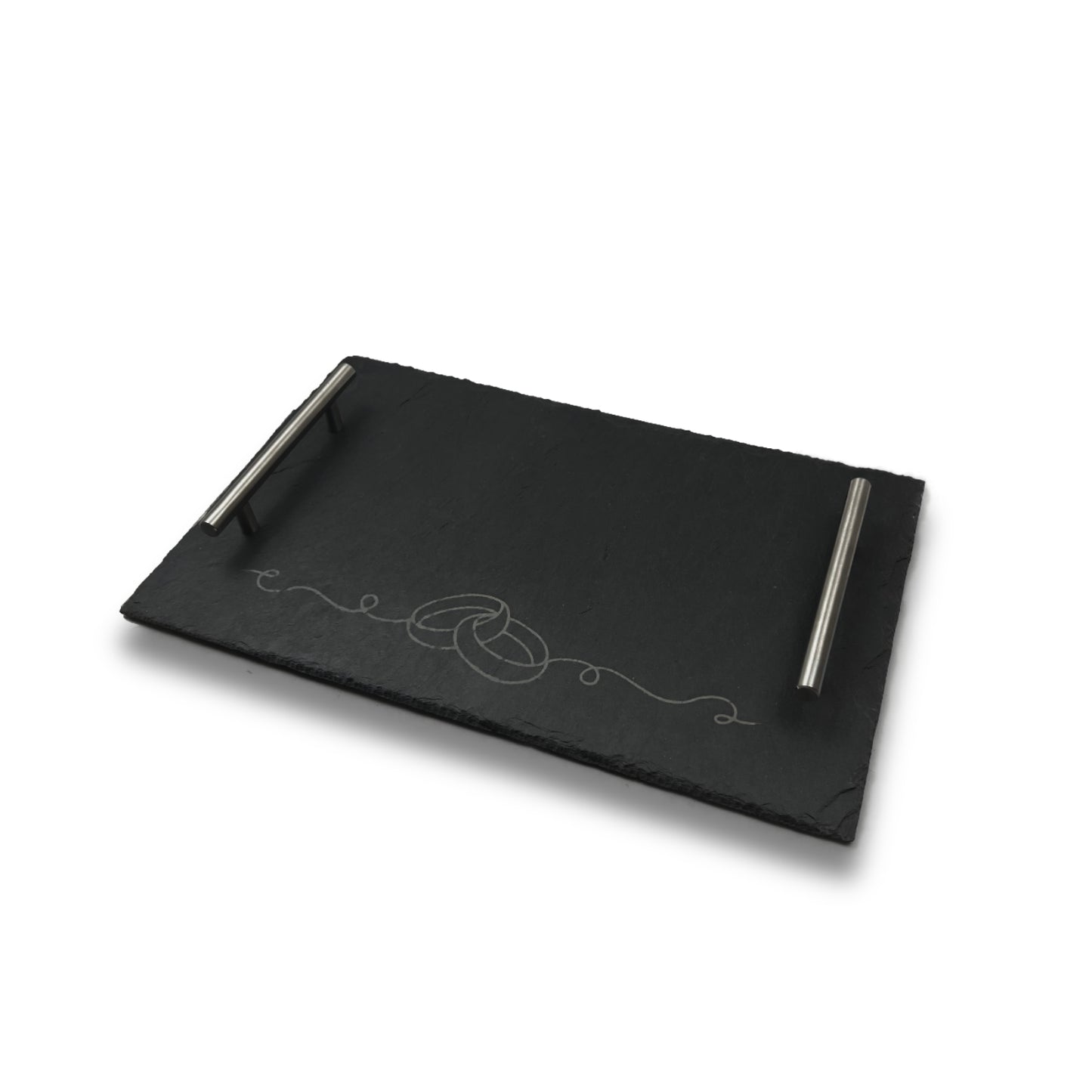 Servierplatte "Ringe" 40x25cm