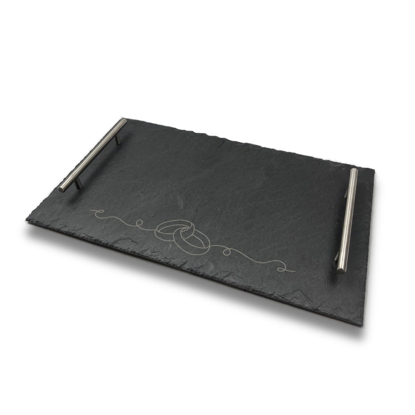 Servierplatte "Ringe" 50x30cm