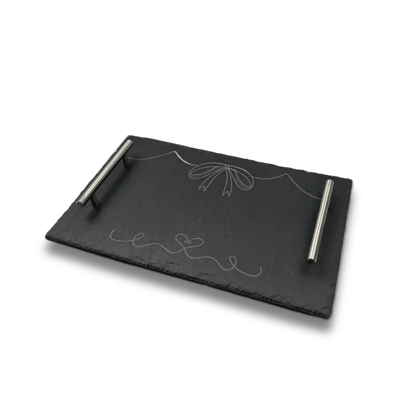 Servierplatte "Schleifchen" 40x25cm