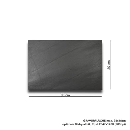 Trauerstein 30x20cm 4cm dick