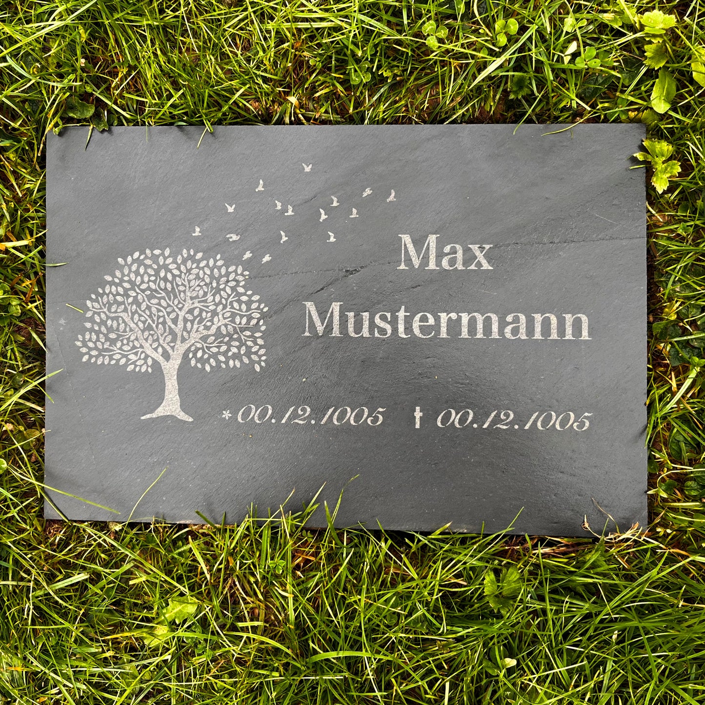 Trauerstein 30x20cm 4cm dick