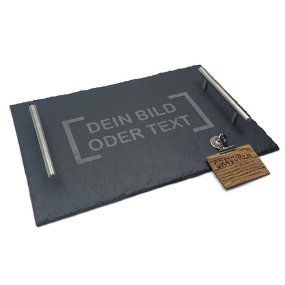 Servierplatte 40x25 cm "personalisiert"