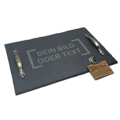 Servierplatte 40x25 cm "personalisiert"