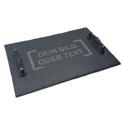 Servierplatte 40x25 cm "personalisiert"
