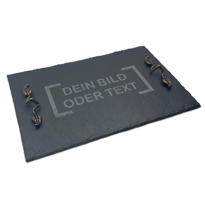 Servierplatte 40x25 cm "personalisiert"