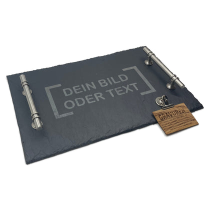 Servierplatte 40x25 cm "personalisiert"