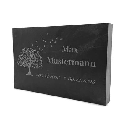Trauerstein 30x20cm 4cm dick